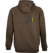 Hanorac cu Fermoar Avid Carp Compound Zip Hoodie Brown