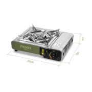 Aragaz Portabil Gaz Delphin INOXIA – 2000W, Inox ,Compact