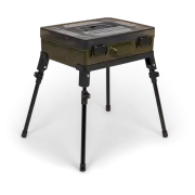 Valigeta cu Picioare-Suport Korum Mega Blox Station Fully Loaded