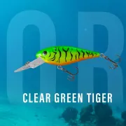 Vobler Salmo Rattlin Executor Floating, Clear Green Tiger, 5cm