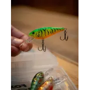 Vobler Salmo Rattlin Executor Floating, Clear Green Tiger, 7cm