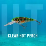 Vobler Salmo Rattlin Executor Floating, Clear Hot Perch, 7cm