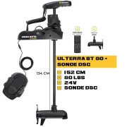 Minn Kota Ulterra BT 80 Lbs GPS ,24V, 152 cm– Motor Electric cu Sonda Sonar Integrata DSC 