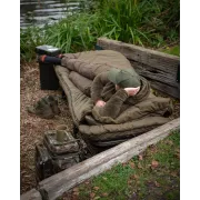 Pat + Sac de Dormit FOX Duralite+ All Season Sleep System, 6 Picioare, 212x87x34.5-43.5cm