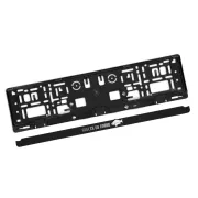 Suport Numar Auto 3D Delphin Angle on Board, 2buc/set