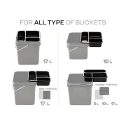 Tava Compartimentata ZFISH pentru Galeata 17L - 3 Compartimente