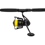 Combo BLACK CAT Hard Core Combo Bank Rod 3.0m, 600g, 2seg + Black Passion FD 80 Reel + Fir Textil