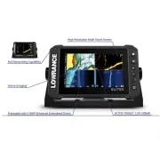Sonar Lowrance Elite FS 9 (ROW), sonda Active Imaging 3-in-1