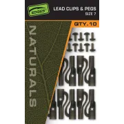 Clips Fox Edges pentru Plumb Pierdut Naturals Lead Clips and Pegs, Nr.7, 10buc/plic