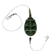 Montura Method Feeder Benzar Rapid Method Rig, Carlig nr.10