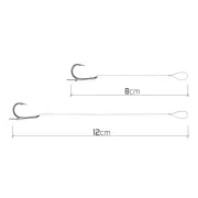 Carlige Legate Feeder Delphin Fluoro Sting Rig Turner, 10 buc/plic