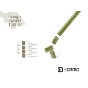 Kit montura plumb pierdut Delphin sCamo HeavyC, Swivel and Tube, Nr.4,5set/plic