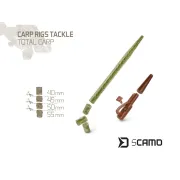 Set accesorii monturi crap Delphin sCAMO Total CARP, 10 seturi/plic