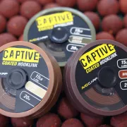 Fir textil AVID carp captive coated hooklink, sand/clay, 25lb