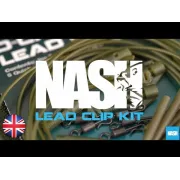 Set accesorii NASH pentru monturi lead clip pack dark silt