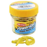 Naluca Viermi Artificiali Berkley PowerBait Power Honey Worm Garlic Yellow, 60g, 25buc/borcan