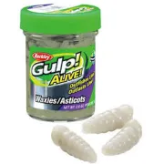 Viermi Artificiali Berkley Gulp Alive Waxies 1cm, 58g, Alb