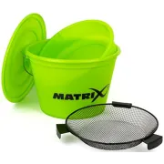 Set Nadire Matrix Fishing Lime Bucket, Galeata 20L + Capac + Lighean + Sita Ø=35cm