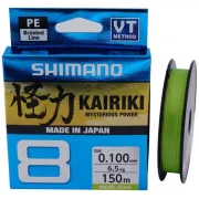 Fir Textil Shimano Kairiki 8 Braided Line, Mantis Green, 150m