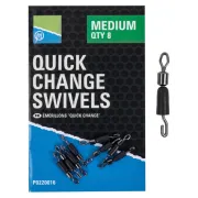 Vartej cu Agrafa Rapida Preston Quich Change Swivels, 8buc/plic