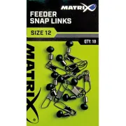 Vartej cu Margea Culisanta si Agrafa Matrix Feeder Bead Snap Links, 10buc/plic