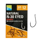 Carlige Preston Natural N-30 Eyed,15buc/plic