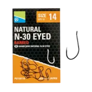 Carlige Preston Natural N-30 Eyed,15buc/plic