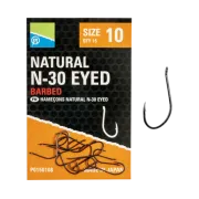 Carlige Preston Natural N-30 Eyed,15buc/plic