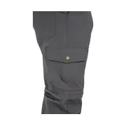 Pantaloni Zip-Off Black Cat Trousers, Grey