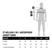 Jacheta Impermeabila Nash ZT Helluva 3 in 1 Waterproof Jacket, Camo