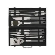 Set ustensile pentru gratar Cattara gama Grey, 11 piese
