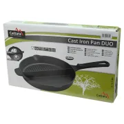 Tigaie fonta Cattara, 25cm, doua compartimente, neteda si grill