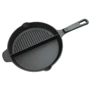 Tigaie fonta Cattara, 25cm, doua compartimente, neteda si grill