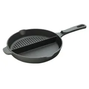 Tigaie fonta Cattara, 25cm, doua compartimente, neteda si grill