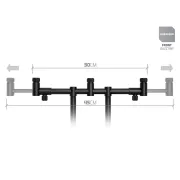 Rod Pod Delphin RPX ProMAX BlackWay, 3 Posturi