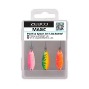Set Lingurite Oscilante Zebco Target Fish Trout UL Spoon Set, 1.8g, 3buc/pac