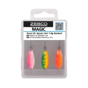 Set Lingurite Oscilante Zebco Target Fish Trout UL Spoon Set, 1.8g, 3buc/pac