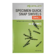 Vartej cu Agrafa Rapida Korum Quick Snap Swivels, Small, 10buc/plic