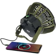 Ventilator NGT USB Reincarcabil cu Lumina si Powerbank