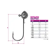 Jig cu Spin Delphin Bomb, Nr.1, 5buc/plic