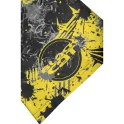 Bandana Black Cat Snood, Black/Yellow