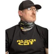 Bandana Black Cat Snood, Black/Yellow