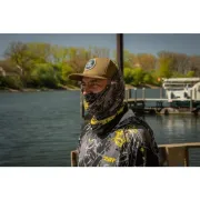 Bandana Black Cat Snood, Black/Yellow