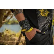 Bandana Black Cat Snood, Black/Yellow