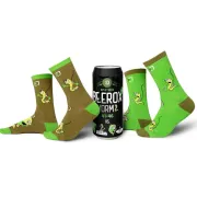 Set Sosete Delphin BEEROX Worm Socks Set in a Can – 2 Perechi, Ambalaj Tip Doza