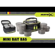 Geanta Nada Matrix Mini Bait Bag + 6 Borcane, EVA Rezistent, 17x17x9cm