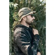 Hanorac Korda Zip Hoodie, Black Kamo