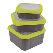 Cutie pentru Momeala Matrix Grey/Lime Bait Boxes Solid Tops