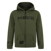 Hanorac de Copii Navitas Core Kids Green Zip Hoody