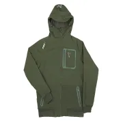 Jacheta Softshell FOX Collection Green & Silver Shell Hoodie